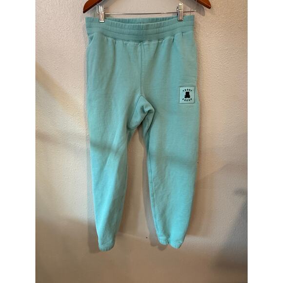Teddy Fresh Women's Teal Jogger Pants Size Med Athleisure Cozy - Picture 2 of 7